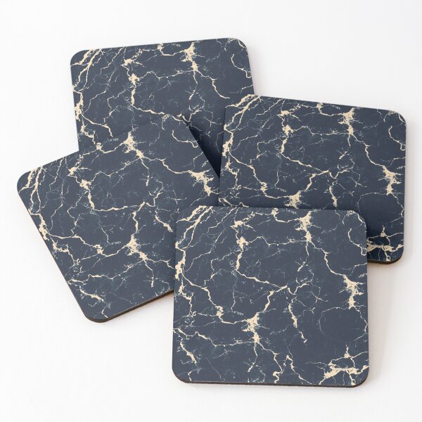 Item preview, Navy Blue White Cream Marble Design Pattern designed and sold by burbankdesigns.