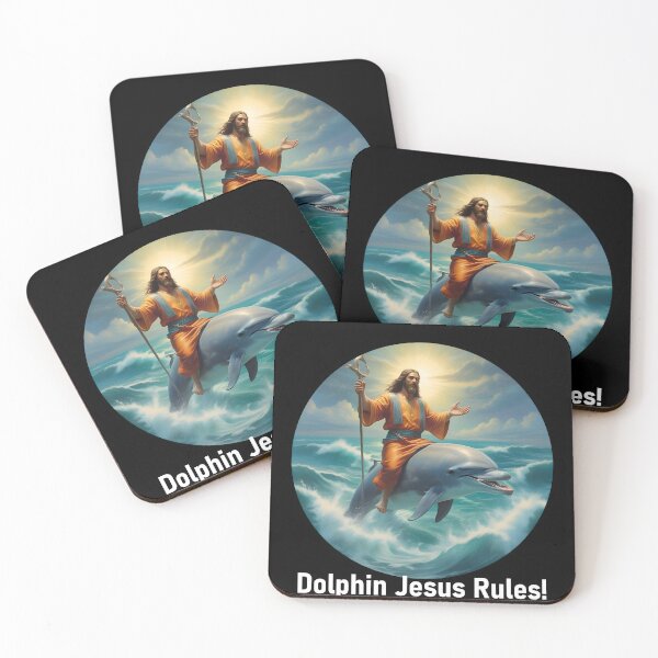 Item preview, Dolphin Jesus designed and sold by SRKFineArt.