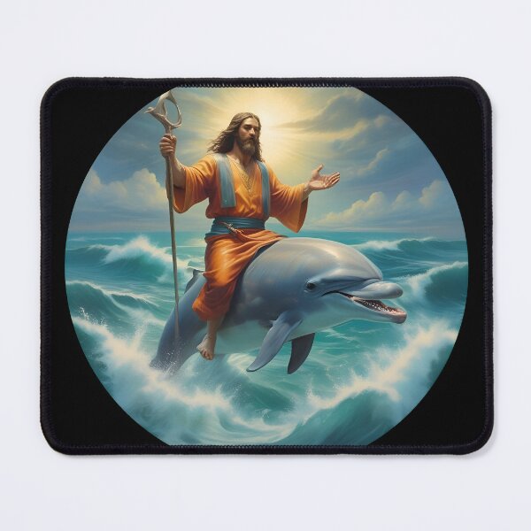 Item preview, Dolphin Jesus designed and sold by SRKFineArt.