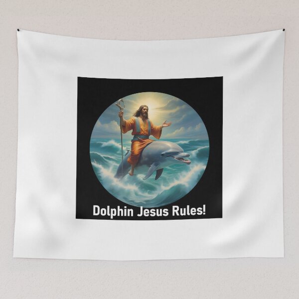 Item preview, Dolphin Jesus designed and sold by SRKFineArt.