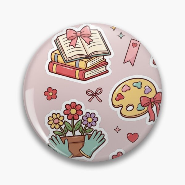 Item preview, Girly Hobby Club Sticker Sheet designed and sold by Whistle-and-Co.