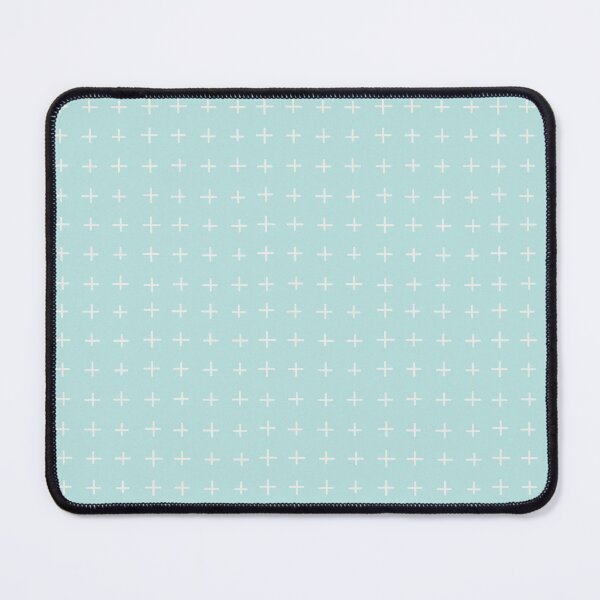 Item preview, White Plus Signs on a Light Teal Background designed and sold by Hanna McCown.