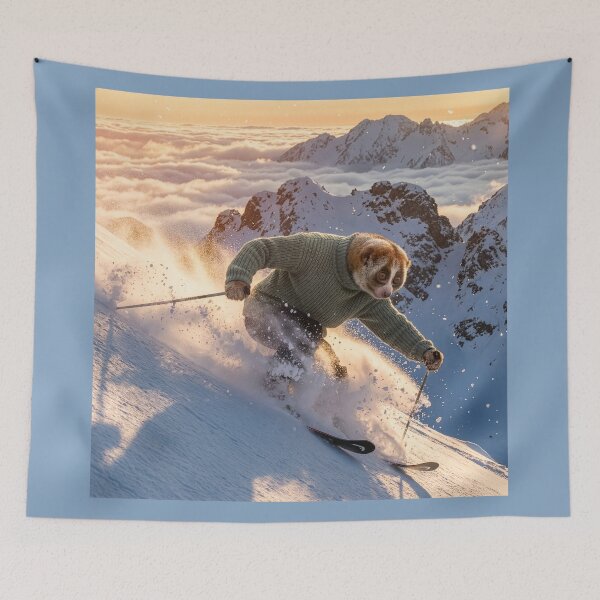 Item preview, Slow Loris Shreds Ski Slope designed and sold by Tridentulus.