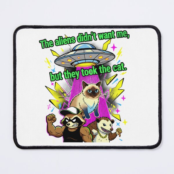 Item preview, The Aliens Didn’t Want Me But They Took the Cat | Funny UFO Cat Design designed and sold by OFF-CTR.