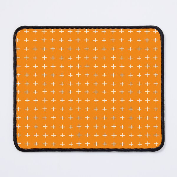 Item preview, White Plus Signs on a Orange Background designed and sold by Hanna McCown.