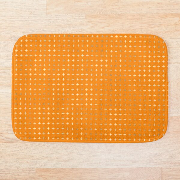 Artikelvorschau, Weiße Pluszeichen auf orangefarbenem Hintergrund entworfen und verkauft von Hanna McCown.