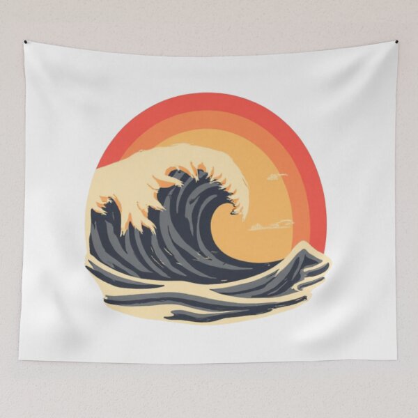 Item preview, Retro Surf T-Shirt, Vintage Wave Shirt, 70s Beach Tee, Sunset Surf Graphic, Coastal Lifestyle Shirt, Summer Beachwear, Surfer Gift designed and sold by Dreprogress.