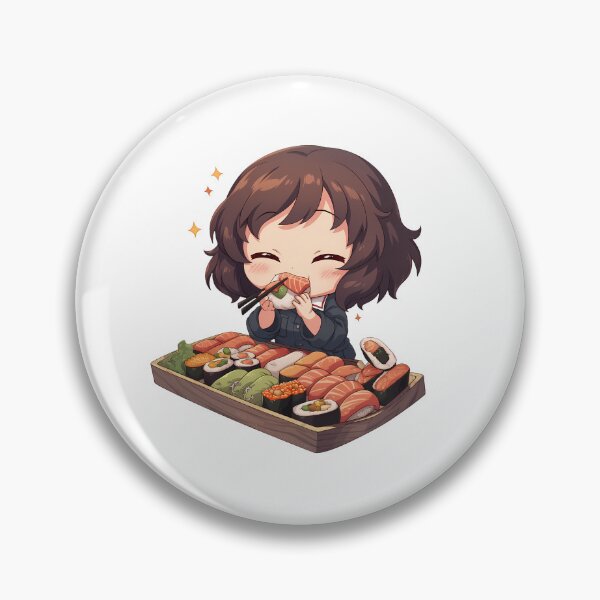 Item preview, Yukari Akiyama Girls Und Panzer Chibi Sushi Snack Time designed and sold by Spraykart.