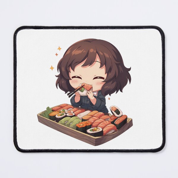 Item preview, Yukari Akiyama Girls Und Panzer Chibi Sushi Snack Time designed and sold by Spraykart.