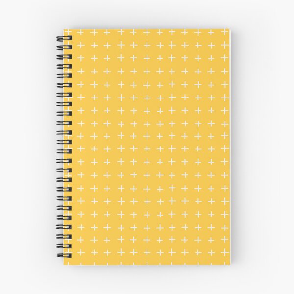 Item preview, White Plus Signs on a Marigold Yellow Background designed and sold by Hanna McCown.