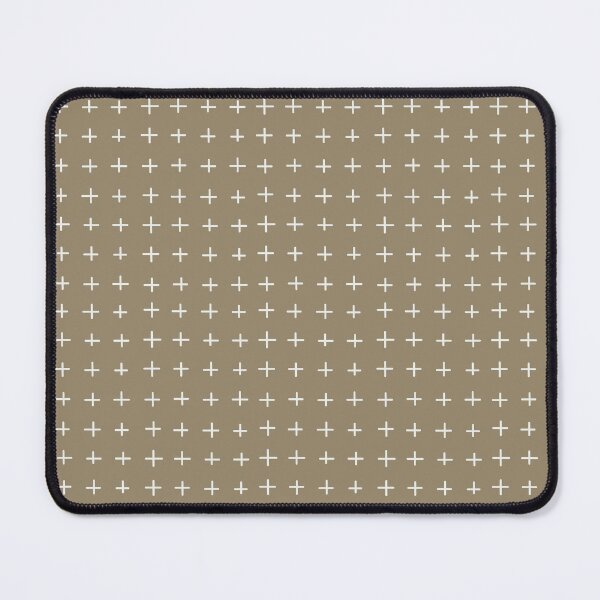 Item preview, White Plus Signs on a Beige Background designed and sold by Hanna McCown.