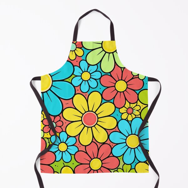 Item preview, Retro 70s Flower Power Pattern - Colorful Boho Hippie Floral Art designed and sold by Far Out Goods.