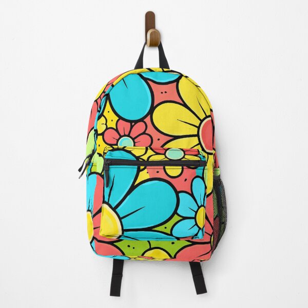 Item preview, Retro 70s Flower Power Pattern - Colorful Boho Hippie Floral Art designed and sold by Far Out Goods.