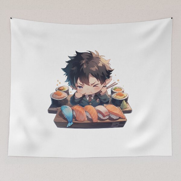 Item preview, Rin Okumura Blue Exorcist Kawaii Sushi Feast designed and sold by Spraykart.