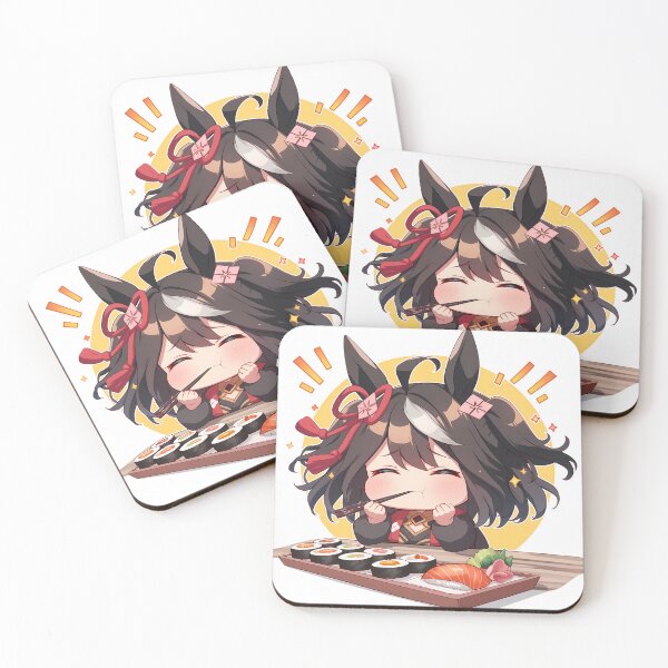 Item preview, Kitasan Black Uma Musume Pretty Derby Cute Sushi Break designed and sold by Spraykart.