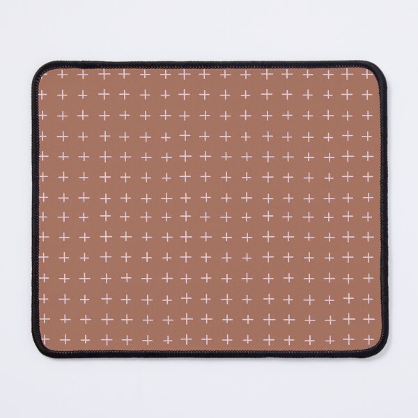 Item preview, Soft Pink Plus Signs on a Brown Background designed and sold by Hanna McCown.