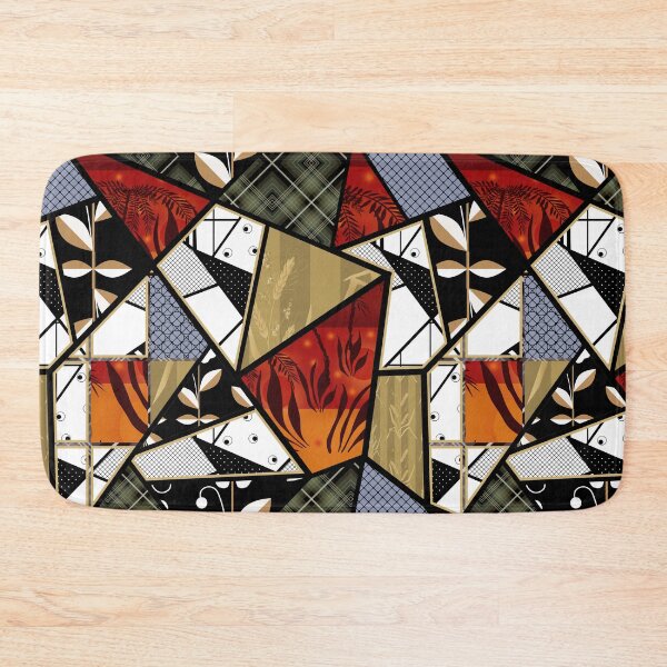 Item preview, Patchwork seamless floral pattern  designed and sold by fuzzyfox.