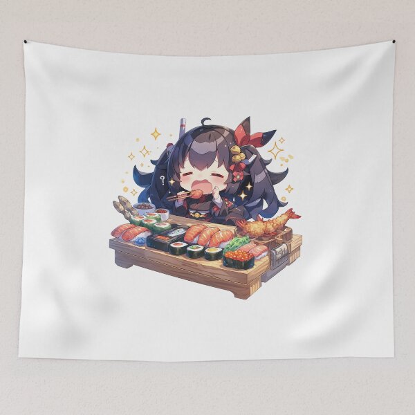 Item preview, Taihou Azur Lane Sparkly Chibi Sushi Feast designed and sold by Spraykart.