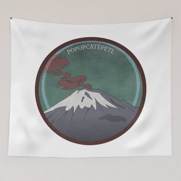 Item preview, Popocatepétl Volcano Japanese Ukiyo-e style designed and sold by Groenendijk.