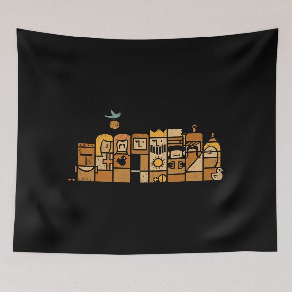 Item preview, Retro 8Bit Pixel Art Minimalist Quest Town designed and sold by euwqafalmgn5.