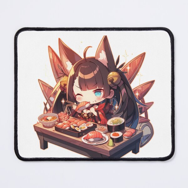Item preview, Noshiro Azur Lane Winking Chibi Sushi Vibes designed and sold by Spraykart.