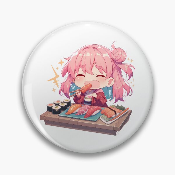 Item preview, Yui Yuigahama Oregairu Chibi Sushi Cheerful Feast designed and sold by Spraykart.