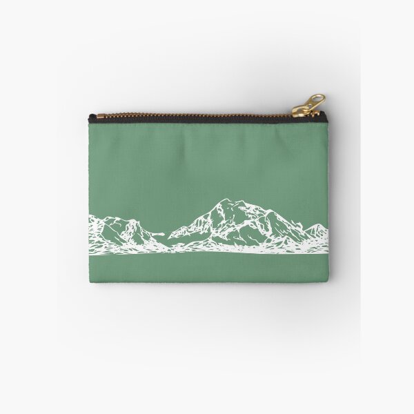 Item preview, Mountain Range V, Handdrawn Abstract Ink Sketch Sage Green designed and sold by SWSandraWechner.