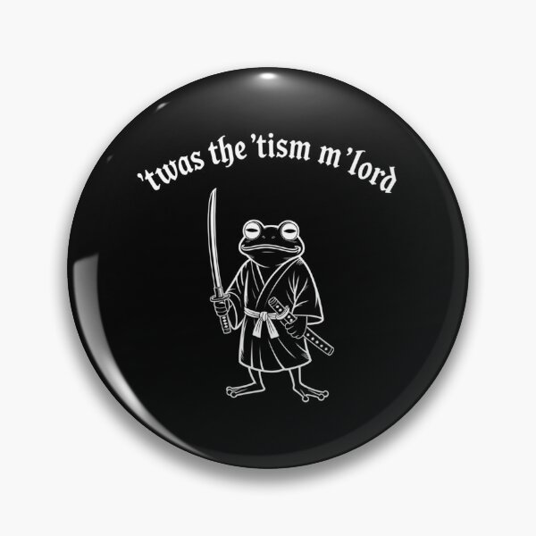 Item preview, Twas The Tism Milord Funny Frog Samurai designed and sold by euwqafalmgn5.