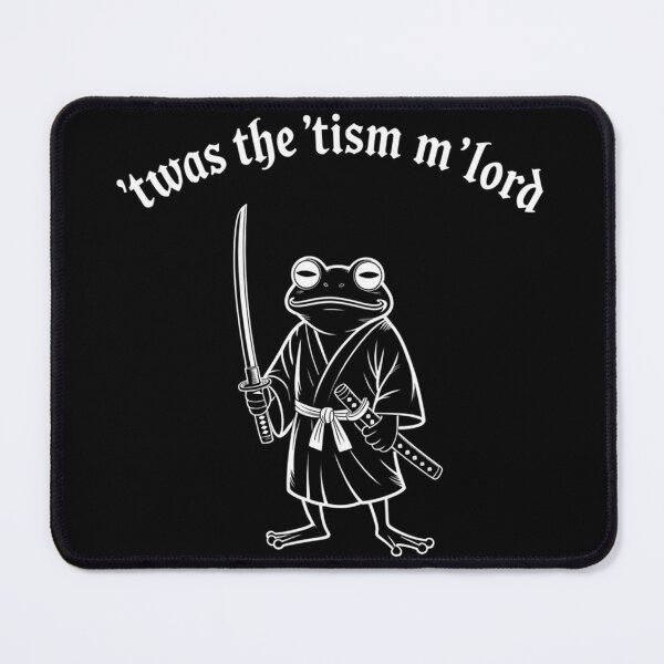 Item preview, Twas The Tism Milord Funny Frog Samurai designed and sold by euwqafalmgn5.