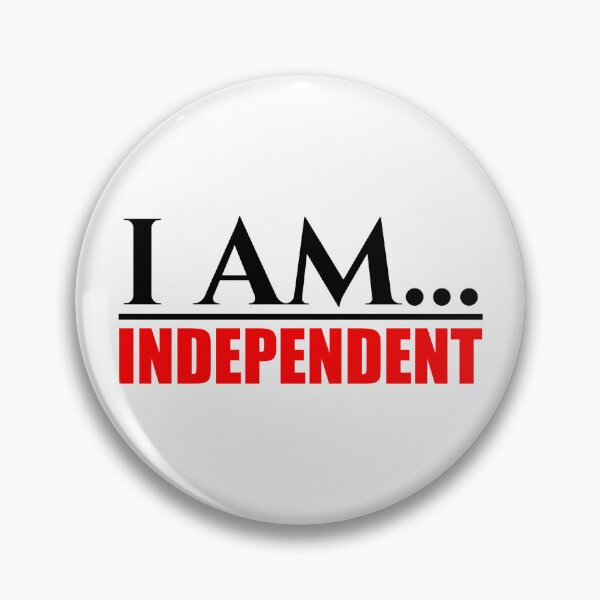 Item preview, I Am Independent Black and Red Text designed and sold by On The Rise Designs.