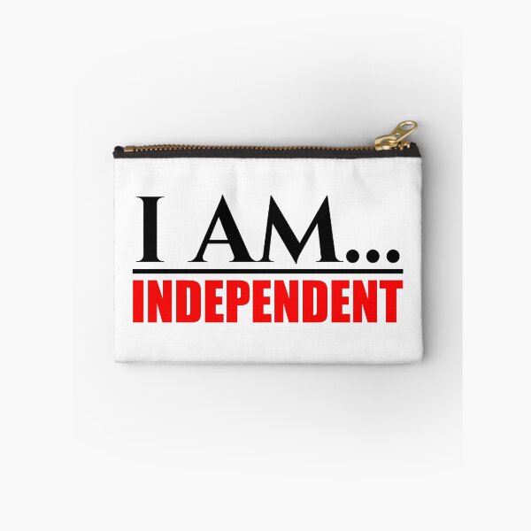 Item preview, I Am Independent Black and Red Text designed and sold by On The Rise Designs.