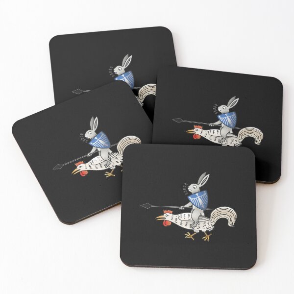 Item preview, Medieval Marginalia Rabbit Chicken Jockey designed and sold by euwqafalmgn5.