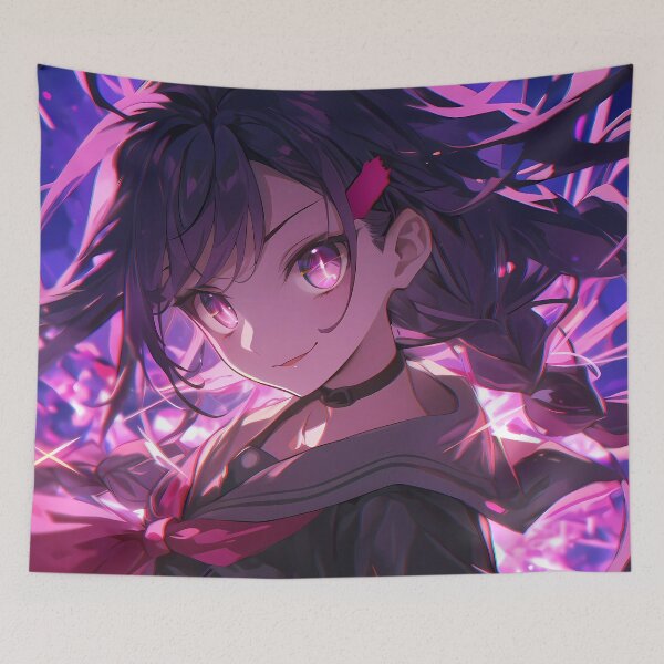 Item preview, Toko Fukawa Danganronpa Neon Purple Sparkle designed and sold by Spraykart.