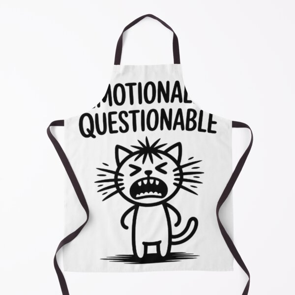 Item preview, Emotionally Questionable Funny Cat Cartoon Streetwear Graphic designed and sold by NewUSShop.
