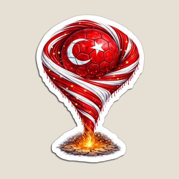 Item preview, Turkey Football Tornado: Red and White Vortex Art designed and sold by FunToTheFullest.