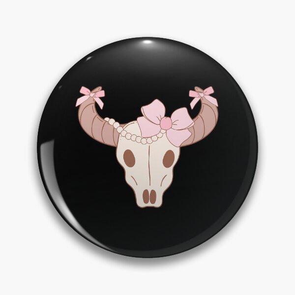 Item preview, Pink Cow Skull Pearl Necklace Pastel Goth designed and sold by euwqafalmgn5.