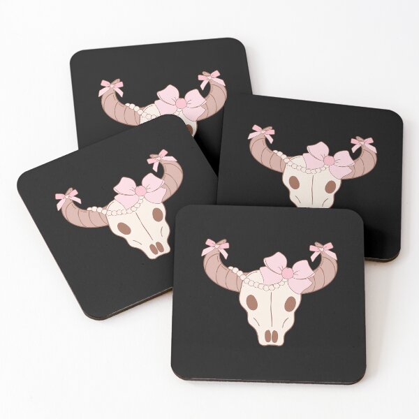 Item preview, Pink Cow Skull Pearl Necklace Pastel Goth designed and sold by euwqafalmgn5.