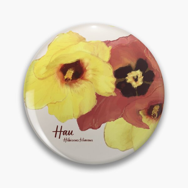Item preview, Hawaii Hau Hibiscus aloha designed and sold by Handwritten Aloha.