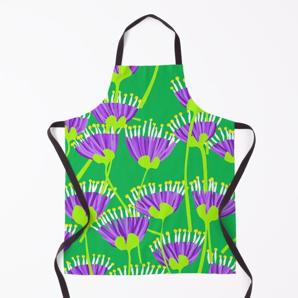 Item preview, Iconic Retro Spring Flowers in Purple and Green designed and sold by Deutschic.