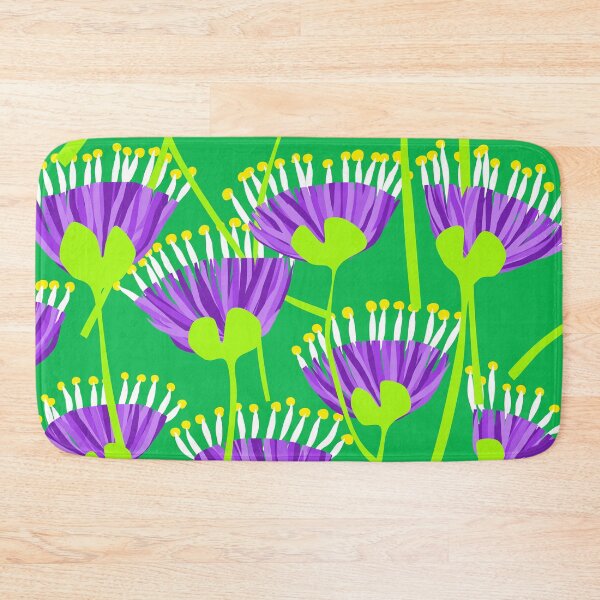 Item preview, Iconic Retro Spring Flowers in Purple and Green designed and sold by Deutschic.