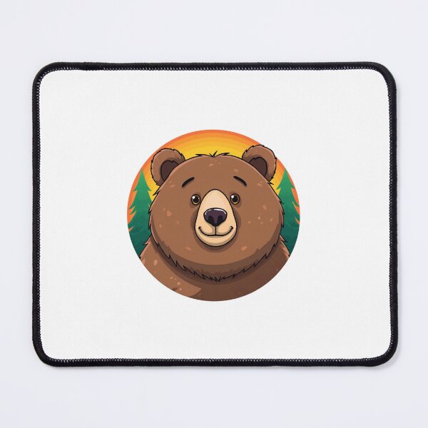 Item preview, Bear face illustration art in circle designed and sold by MagicMaker1984.