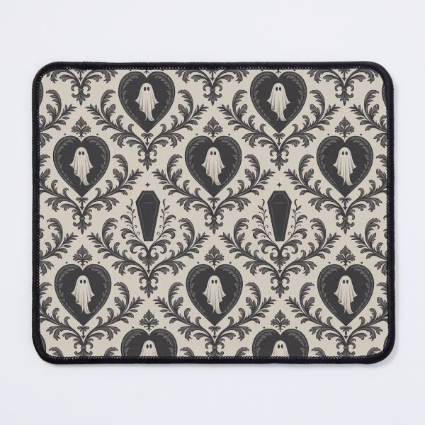 Item preview, Cute Gothic Ghost Heart Pattern – Vintage Halloween Damask Aesthetic Design designed and sold by SideEye Co.