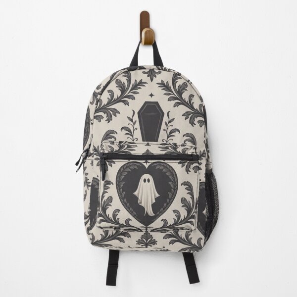 Item preview, Cute Gothic Ghost Heart Pattern – Vintage Halloween Damask Aesthetic Design designed and sold by SideEye Co.