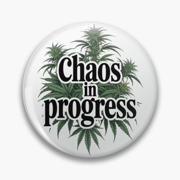 Item preview, Chaos In Progress Bold Typography Leaf Streetwear Design designed and sold by NewUSShop.