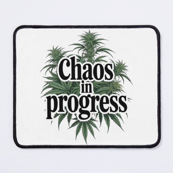 Item preview, Chaos In Progress Bold Typography Leaf Streetwear Design designed and sold by NewUSShop.