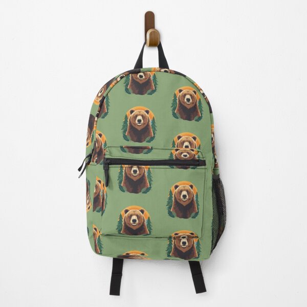Item preview, Bear illustration in a leafy green area designed and sold by MagicMaker1984.