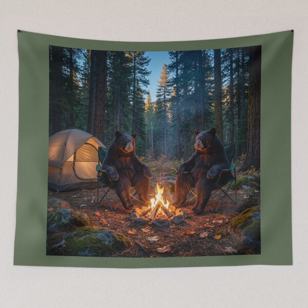 Item preview, Who Says Bears Don't Go Camping? designed and sold by Tridentulus.