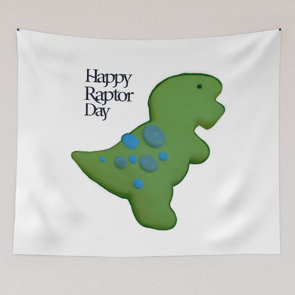 Item preview, Happy Raptor Day Dino Cookie – Funny Rapture Typo Meme 2026 designed and sold by aadventures.
