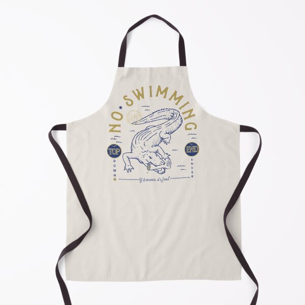 Item preview, No Swimming - If it moves, it's food - NT Top End Crocodile designed and sold by Corinne Alexa Jackson.