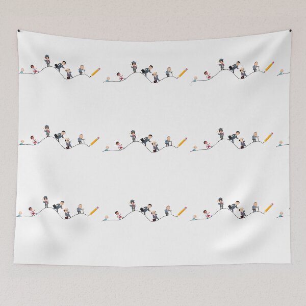 Item preview, The Journey of Life Pencil Line Drawing designed and sold by Logic to Canvas.